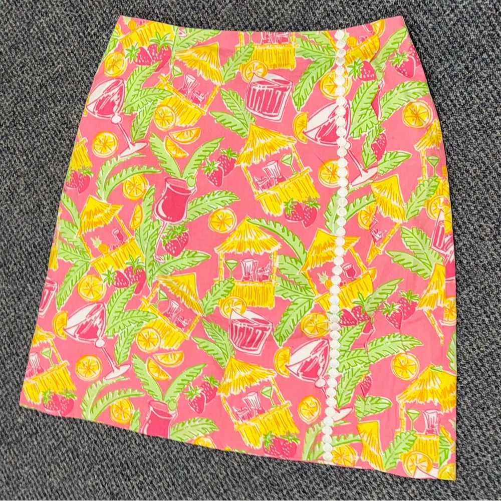 Lilly Pulitzer Skirt lined vintage white label.